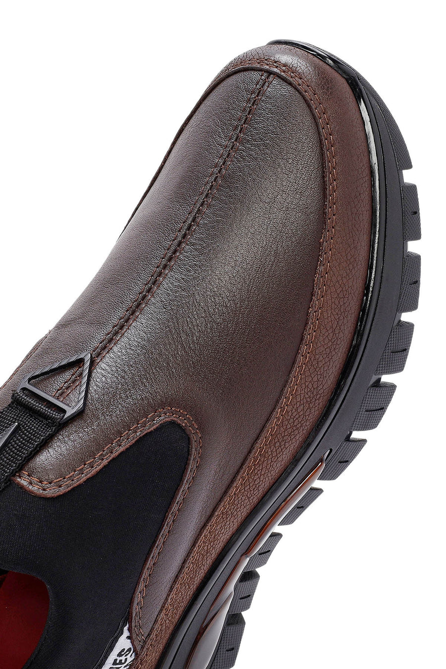 Erkek Kahverengi Deri Comfort Loafer