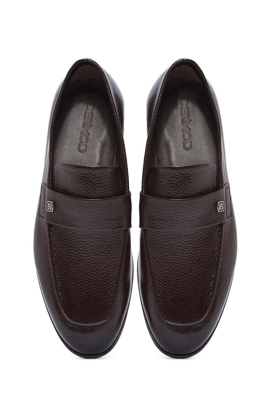 Erkek Kahverengi Deri Casual Loafer