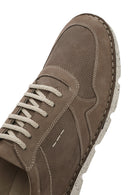 Men's Beige Lace-Up Nubuck Leather Comfort Casual Shoes | Derimod