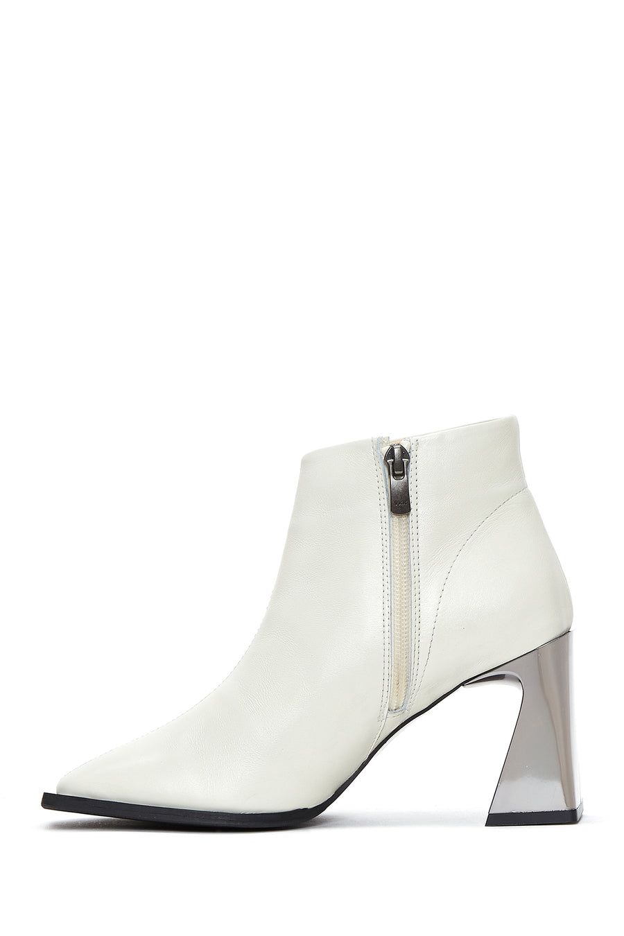 Women's Zippered Heeled Boots
