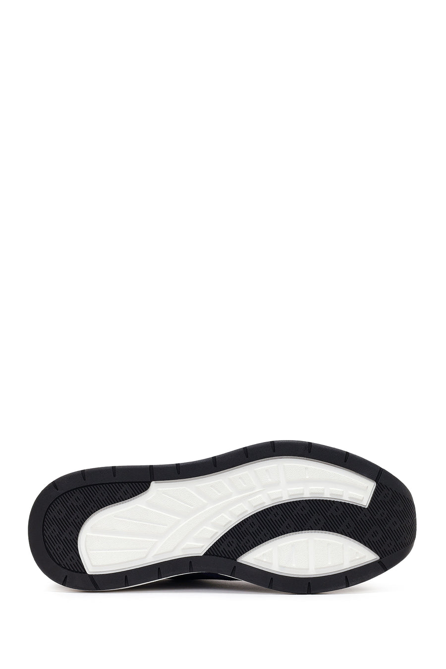 Erkek Lacivert Bağcıklı Deri Casual Sneaker