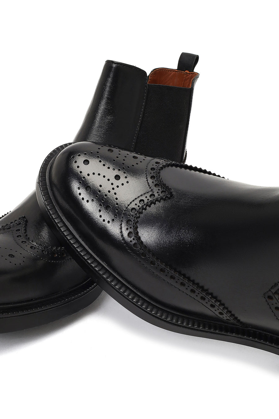 Men's Black Leather Chelsea Boot