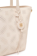 Woman Cream Long Strap Printed Shoulder Bag | Derimod