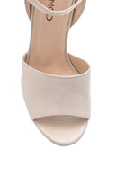 Women's Leather Thick Heeled Shoes | Derimod