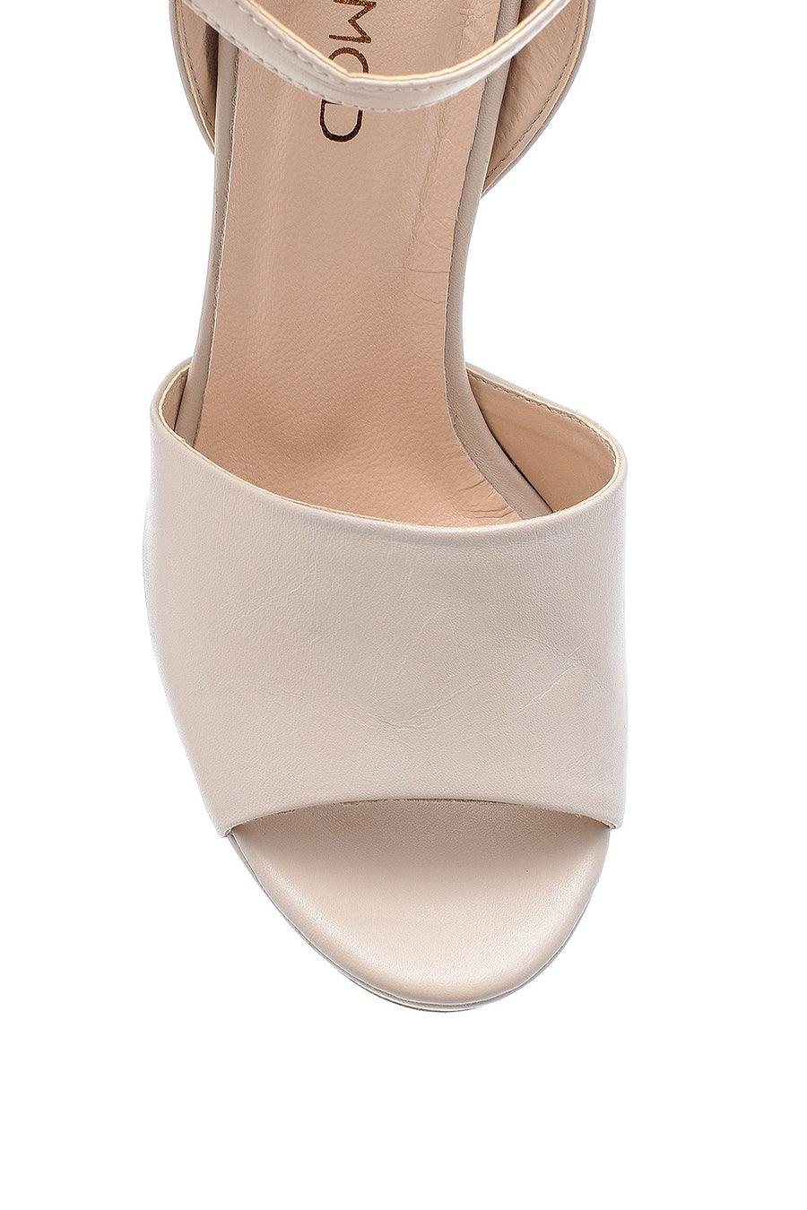 Women's Leather Thick Heeled Shoes