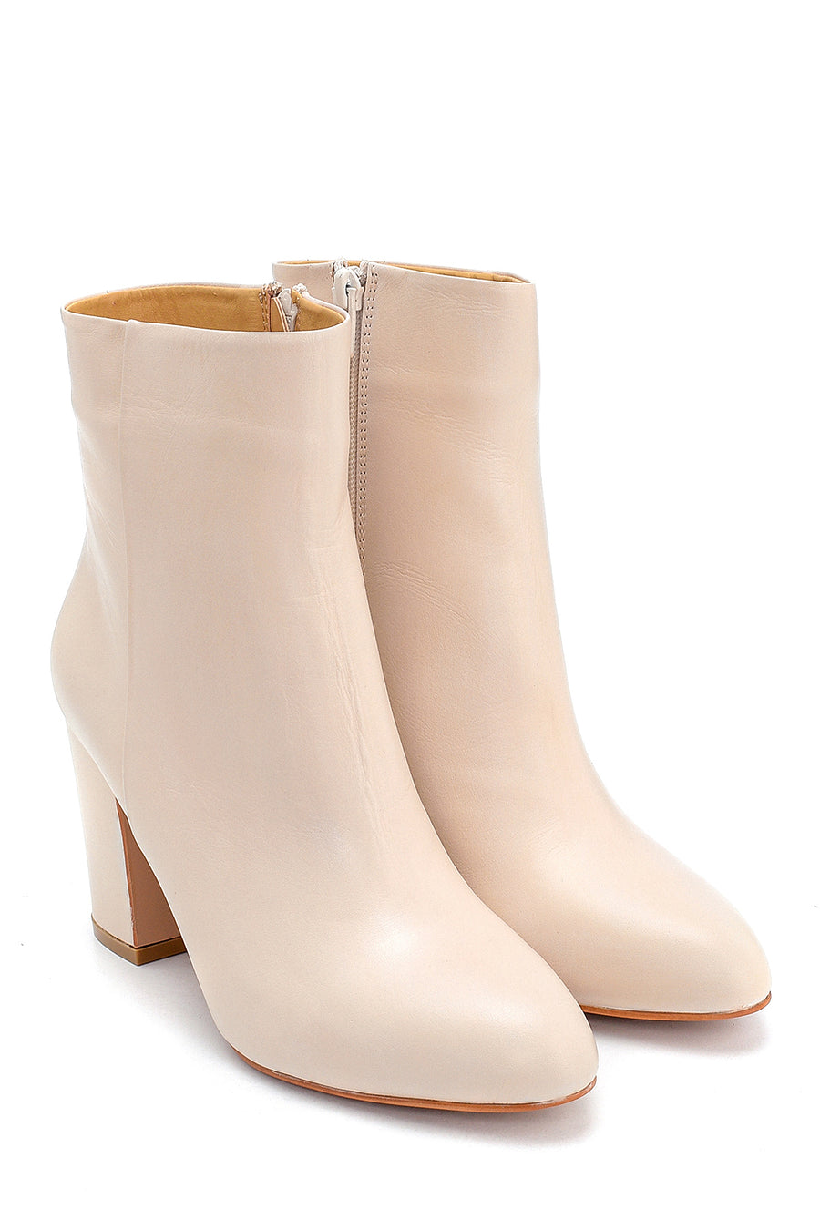 Women's Leather Heeled Boots