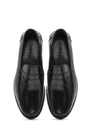 Erkek Siyah Deri Klasik Loafer | Derimod