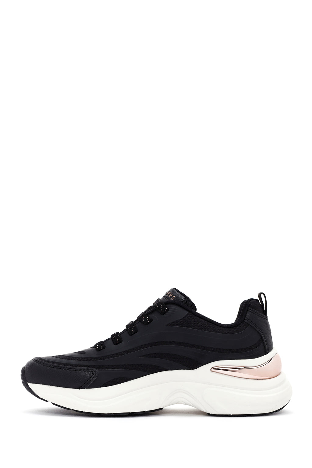Skechers Kadın Siyah Hazel - Step N Flow Bağcıklı Kalın Tabanlı Sneaker