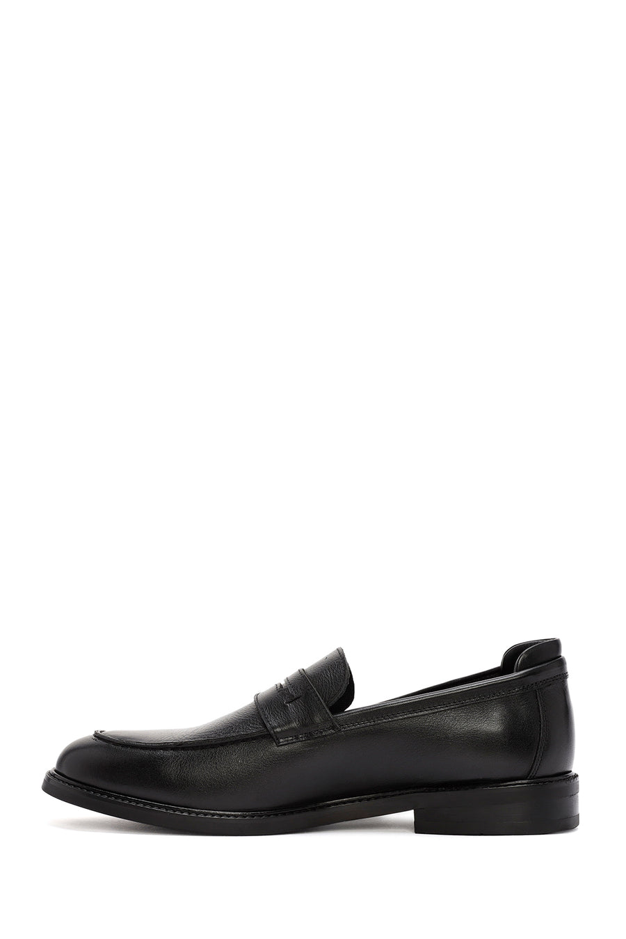 Erkek Siyah Deri Klasik Loafer