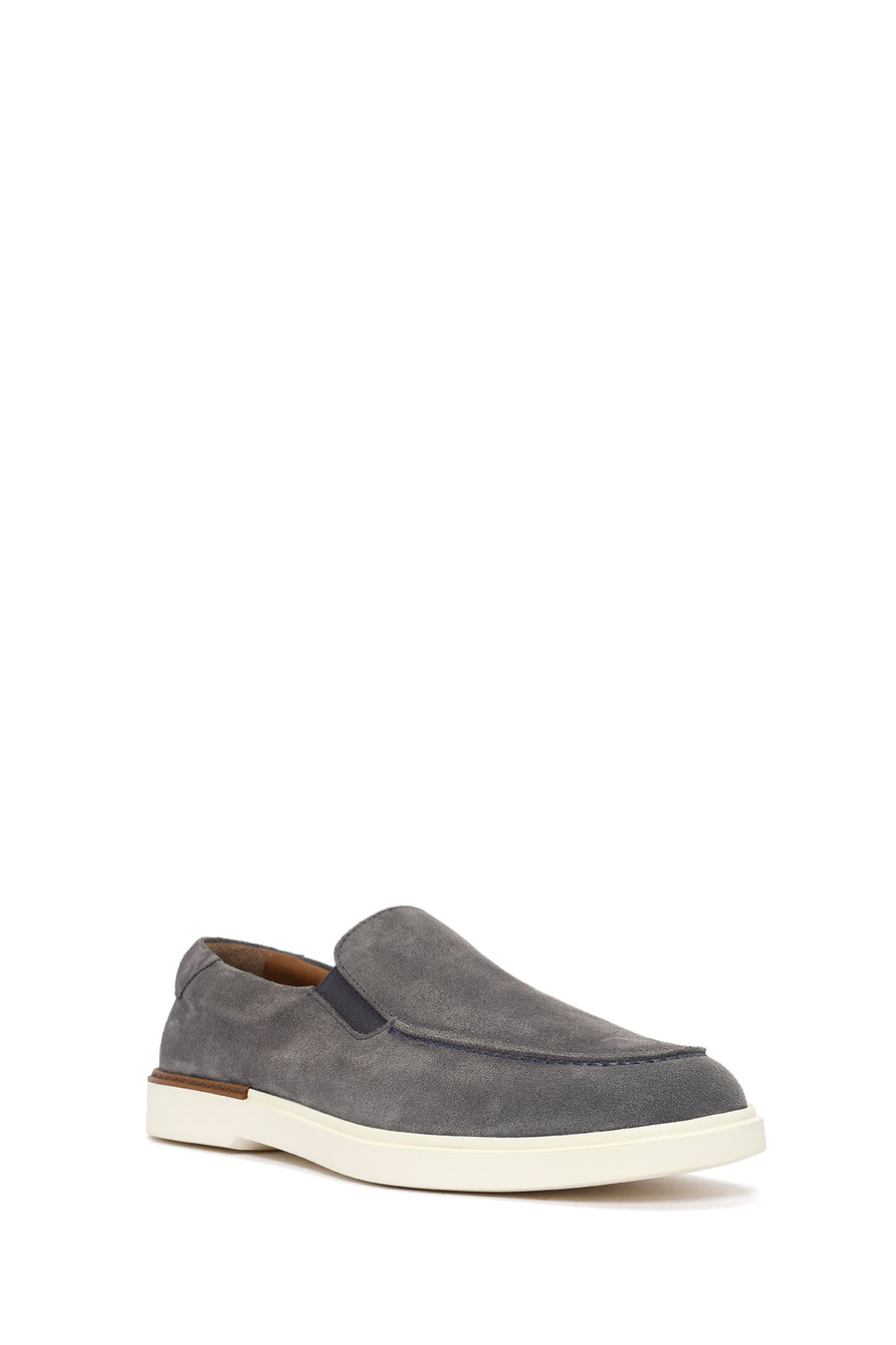 Erkek Gri Süet Deri Casual Loafer