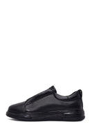Erkek Siyah Deri Sneaker | Derimod