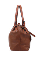 Women's Tan Synthetic Leather Shoulder Bag | Derimod