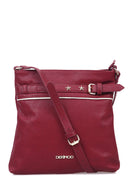 Kadın Bordo Suni Deri Çapraz Çanta | Derimod