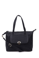 Kadın Siyah Suni Deri Kol Çantası | Derimod