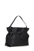 Women's Black Synthetic Leather Shoulder Bag | Derimod