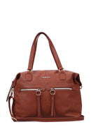 Women's Tan Synthetic Leather Shoulder Bag | Derimod