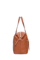 Women's Tan Synthetic Leather Shoulder Bag | Derimod
