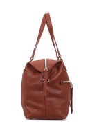 Women's Tan Synthetic Leather Shoulder Bag | Derimod
