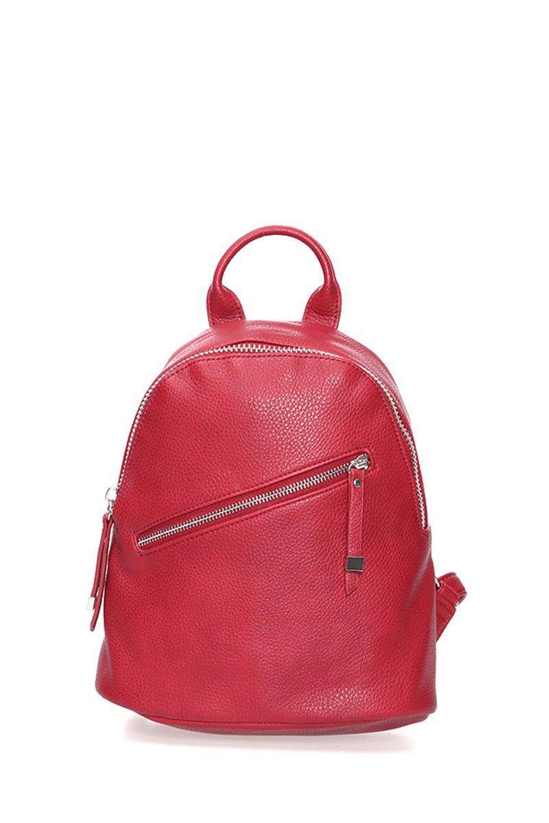 Women's Red Synthetic Leather Bag
