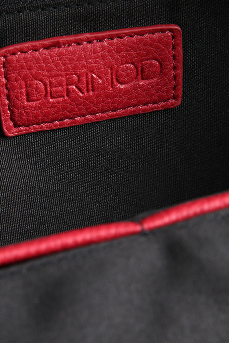 Women's Red Synthetic Leather Bag