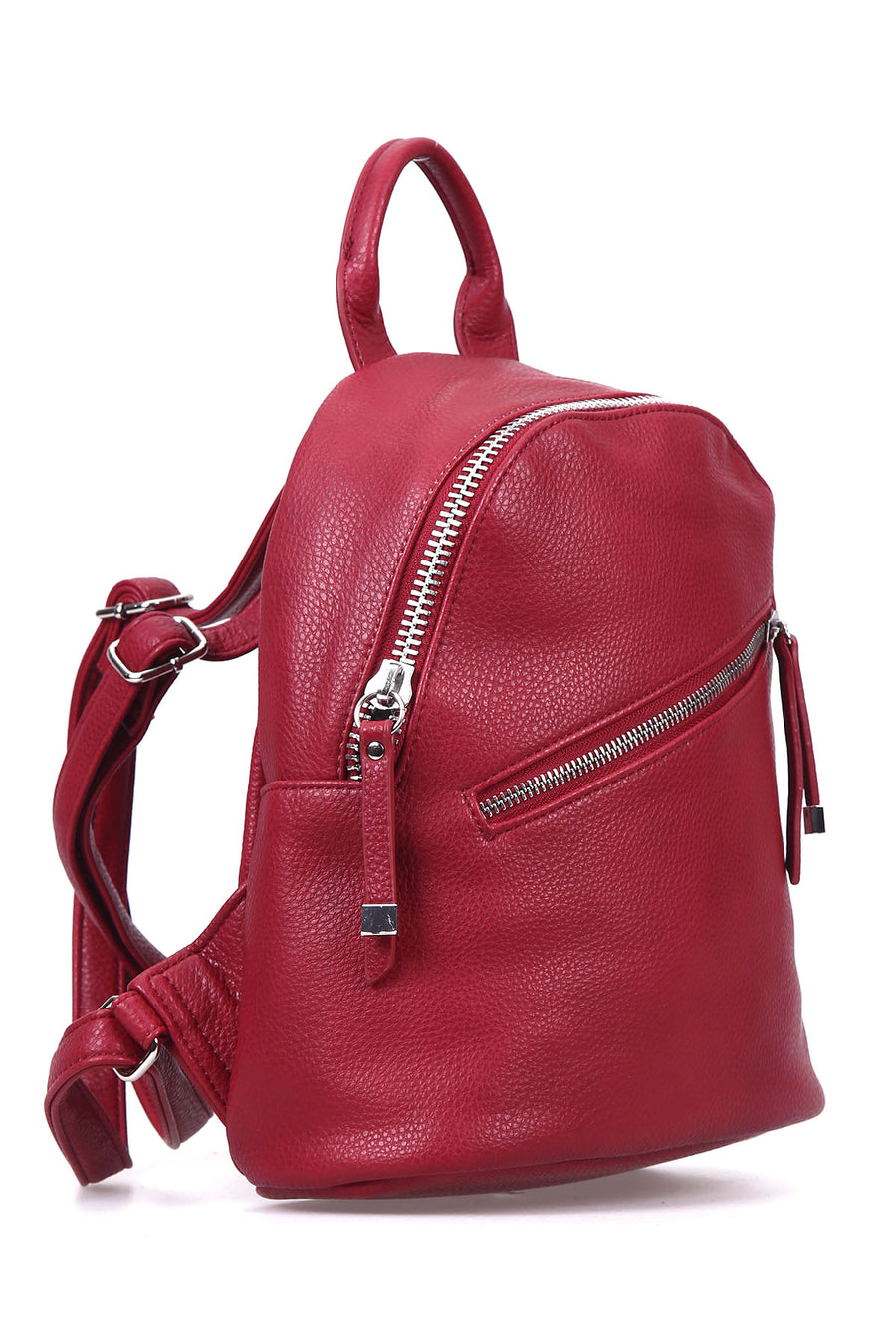 Women's Red Synthetic Leather Bag
