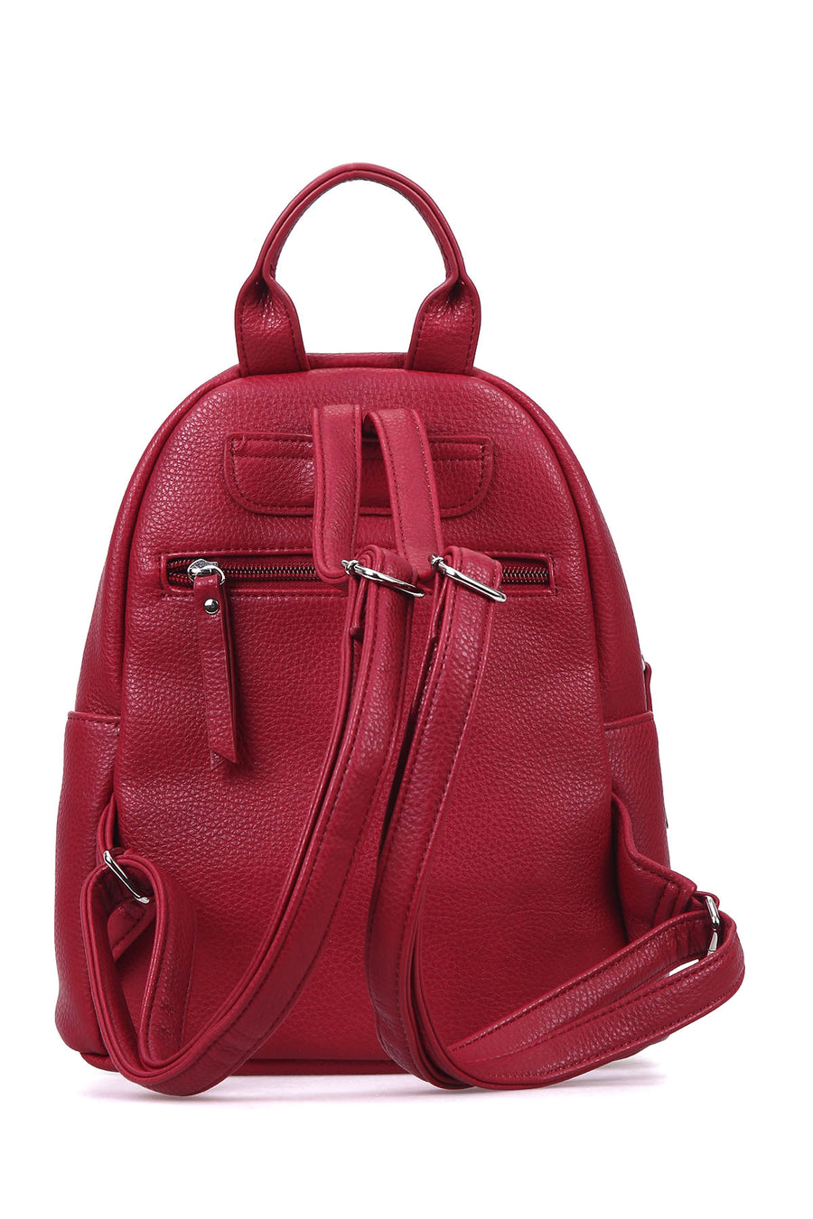 Women's Red Synthetic Leather Bag