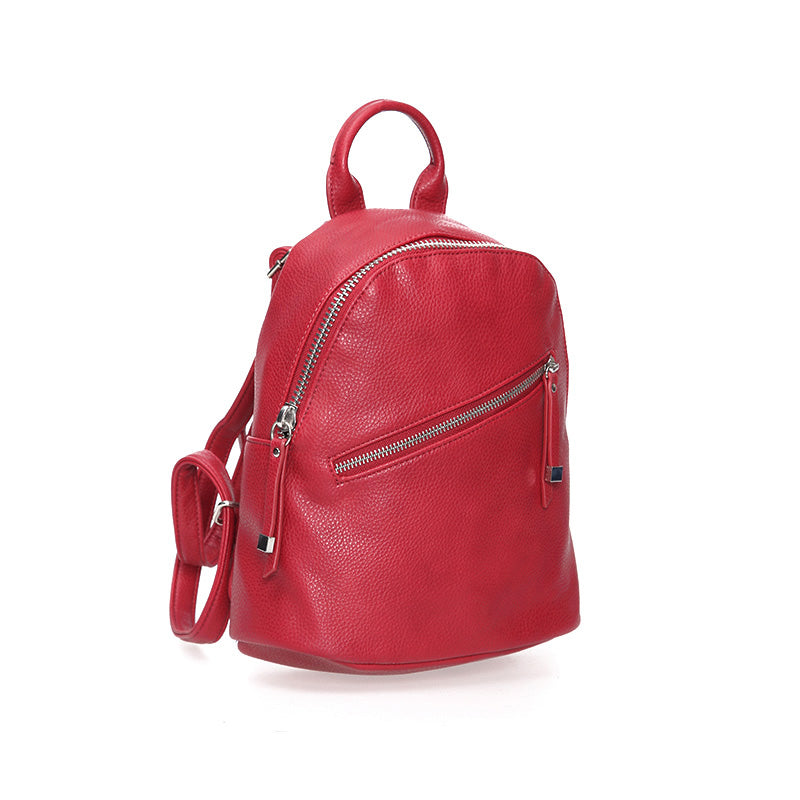 Women's Red Synthetic Leather Bag