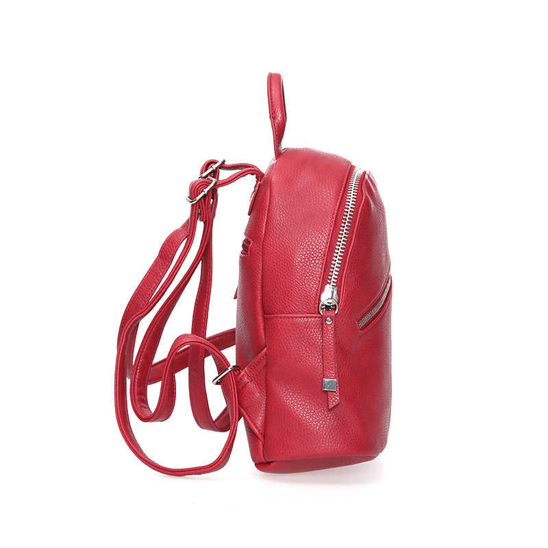 Women's Red Synthetic Leather Bag