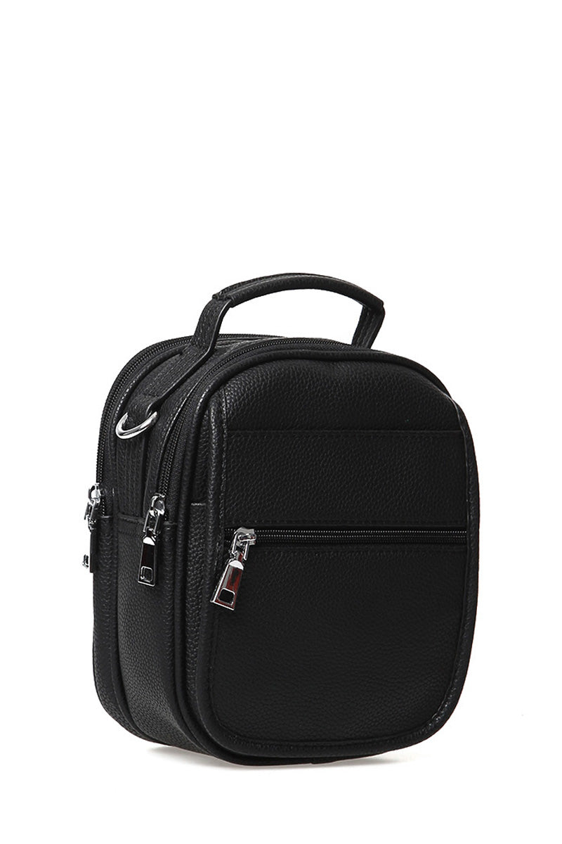 Men's Black Leather Bag