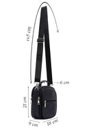 Men's Black Leather Bag | Derimod
