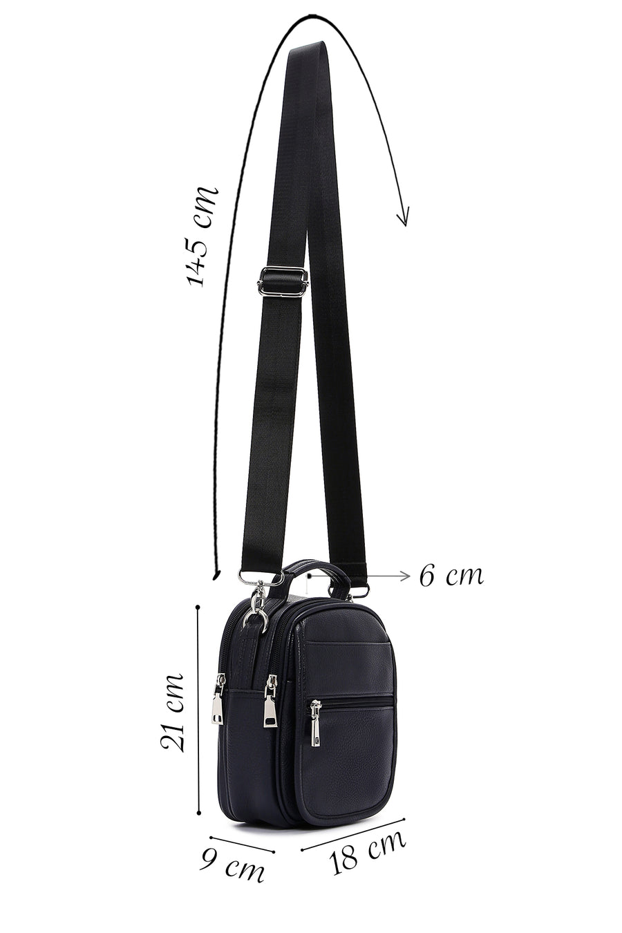 Men's Black Leather Bag