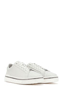 Erkek Beyaz Bağcıklı Deri Sneaker | Derimod