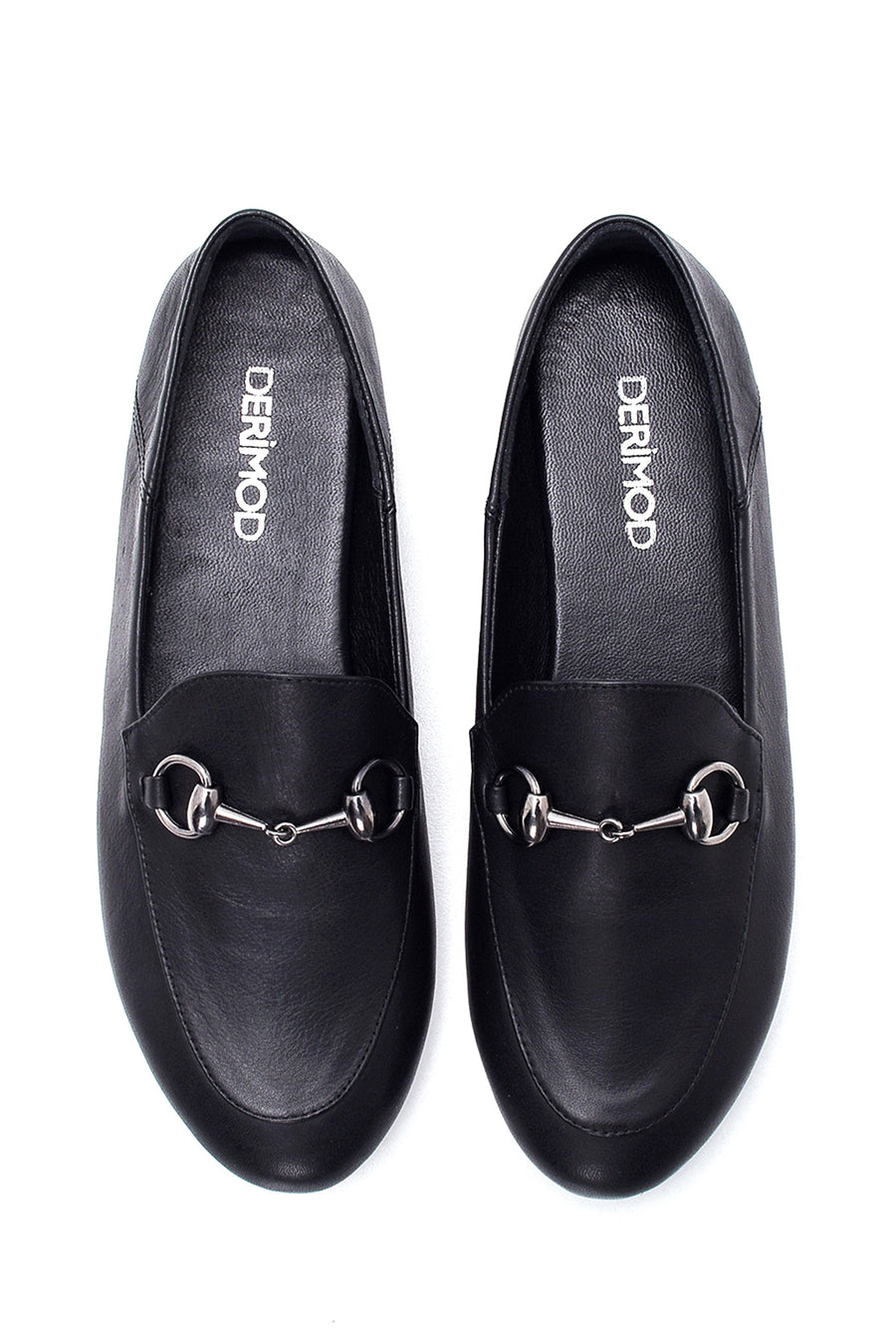 Kadın Deri Tokalı Loafer
