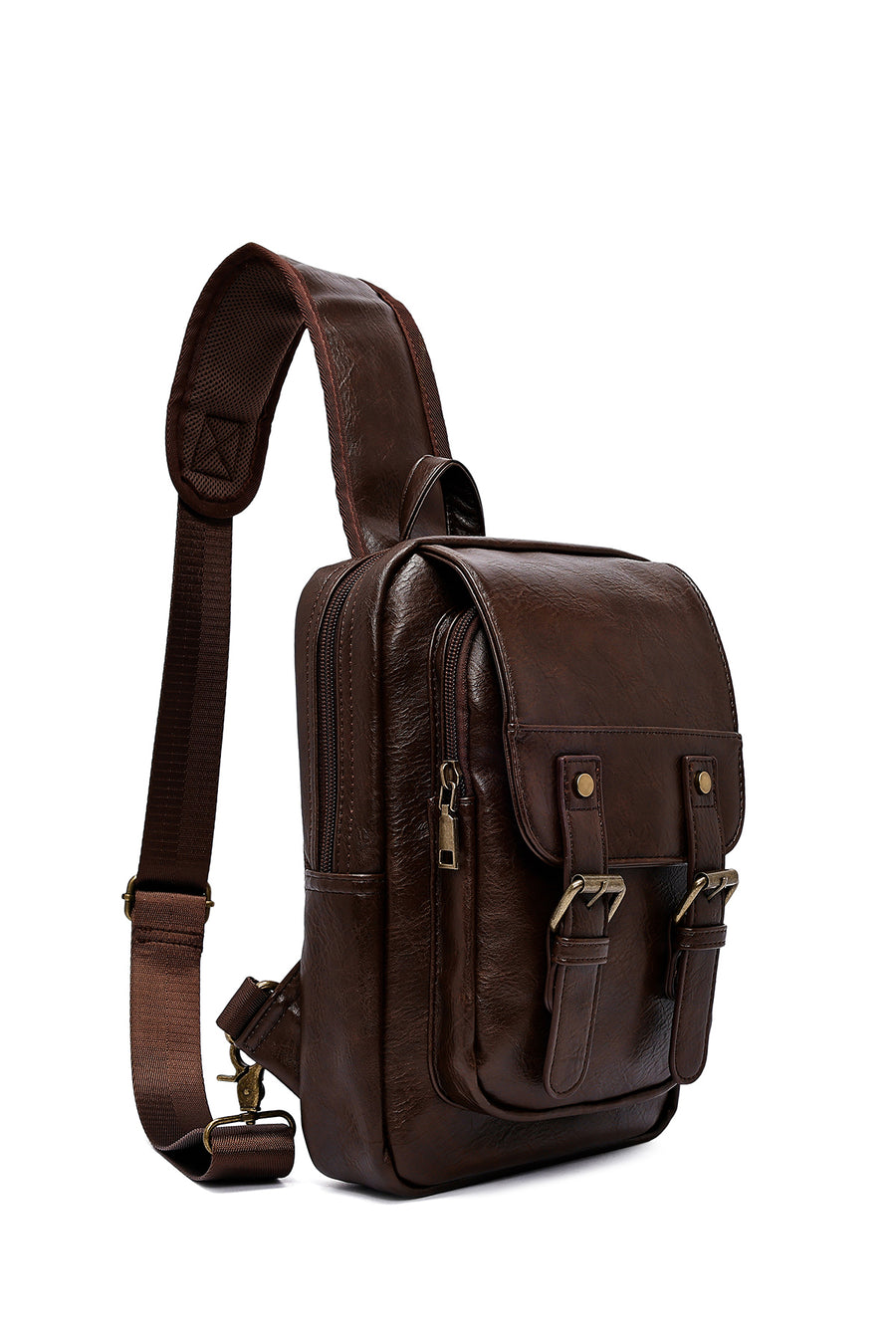 Men's Brown Crossbody Bag