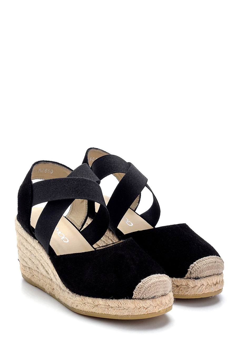 Women's Leather Suede Detailed Espadrilles