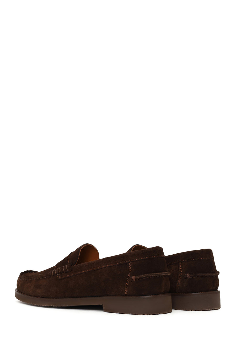 Erkek Kahverengi Süet Deri Casual Loafer