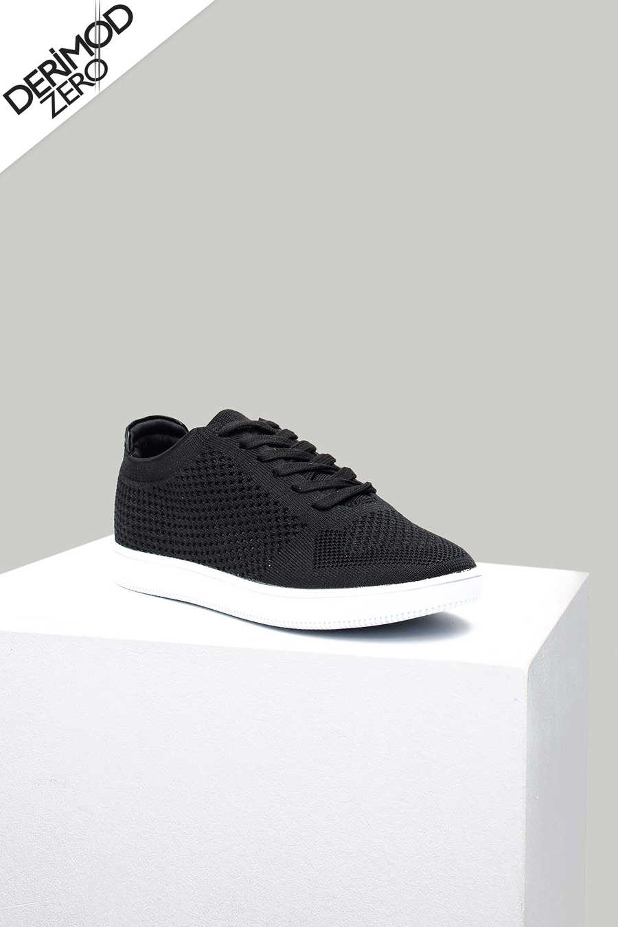 Black Fabric Women's Sneaker