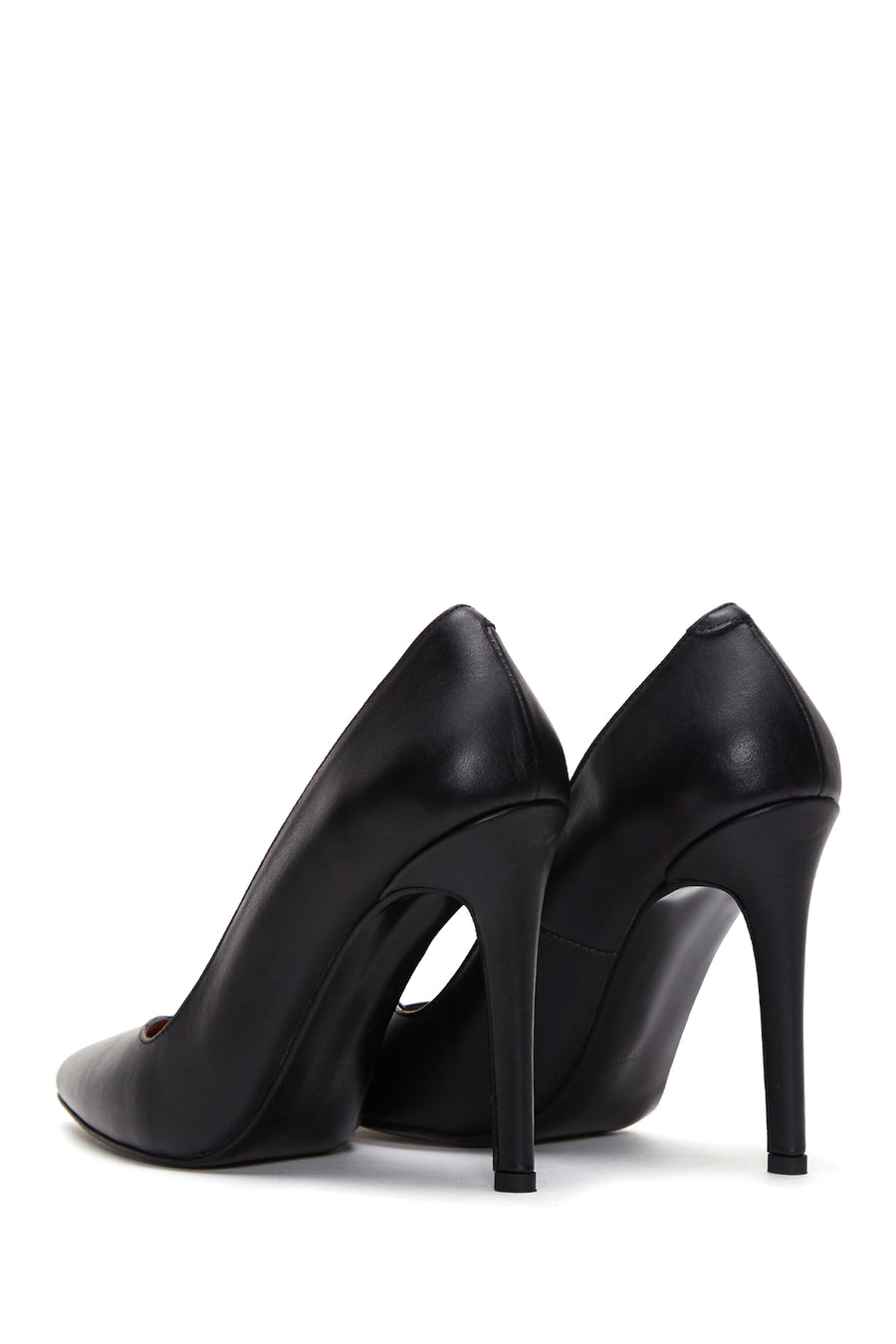 Kadın Siyah Deri Stiletto