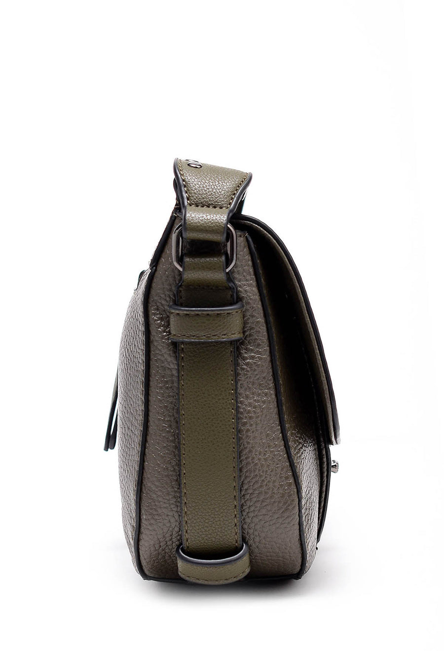 Women's Green Faux Leather Shoulder Bag