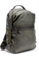 Women's Green Faux Leather Backpack | Derimod