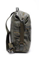 Women's Green Faux Leather Backpack | Derimod