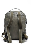 Women's Green Faux Leather Backpack | Derimod