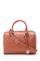 Women's Tan Synthetic Leather Shoulder Bag | Derimod