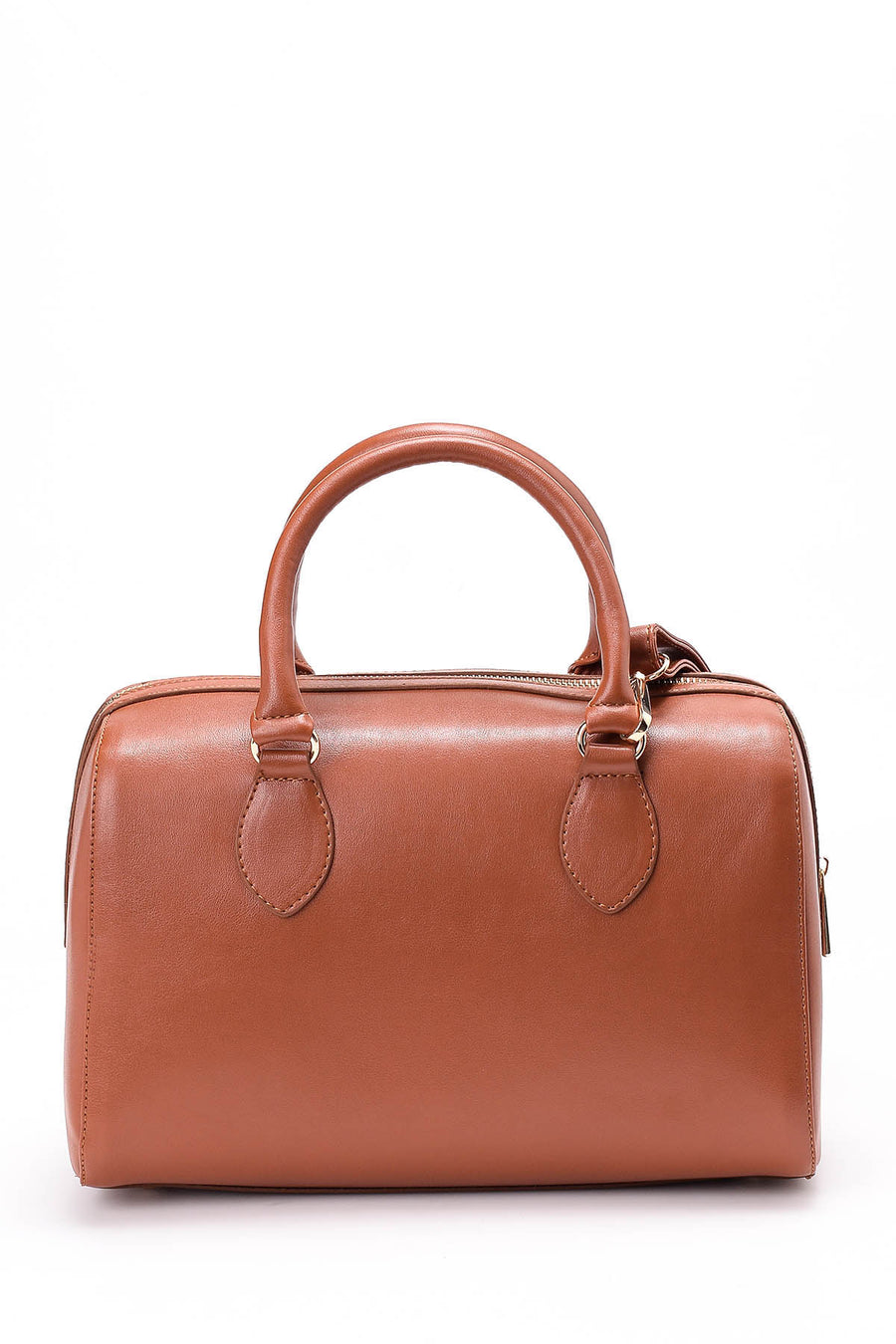 Women's Tan Synthetic Leather Shoulder Bag