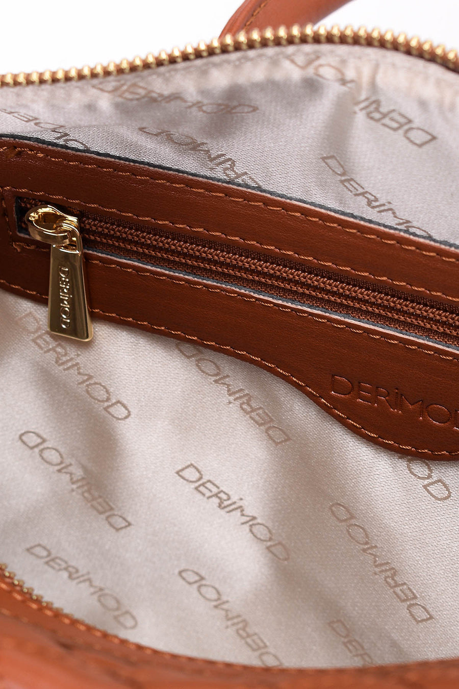 Women's Tan Synthetic Leather Shoulder Bag