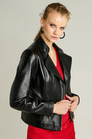 Tina Women's Leather Jacket | Derimod