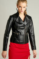 Tina Women's Leather Jacket | Derimod