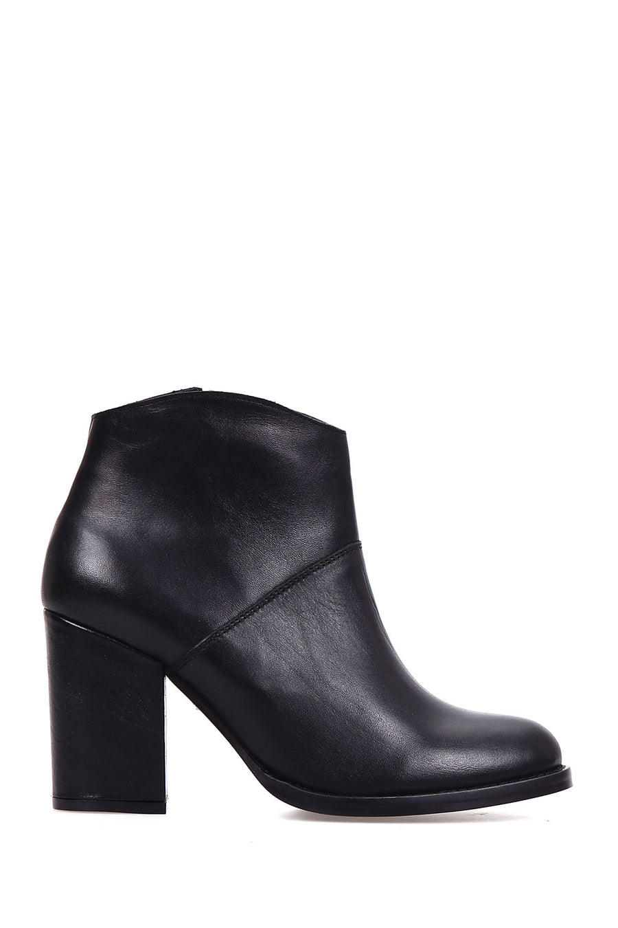 Women's Heeled Leather Boots 18WFD138918 | Derimod