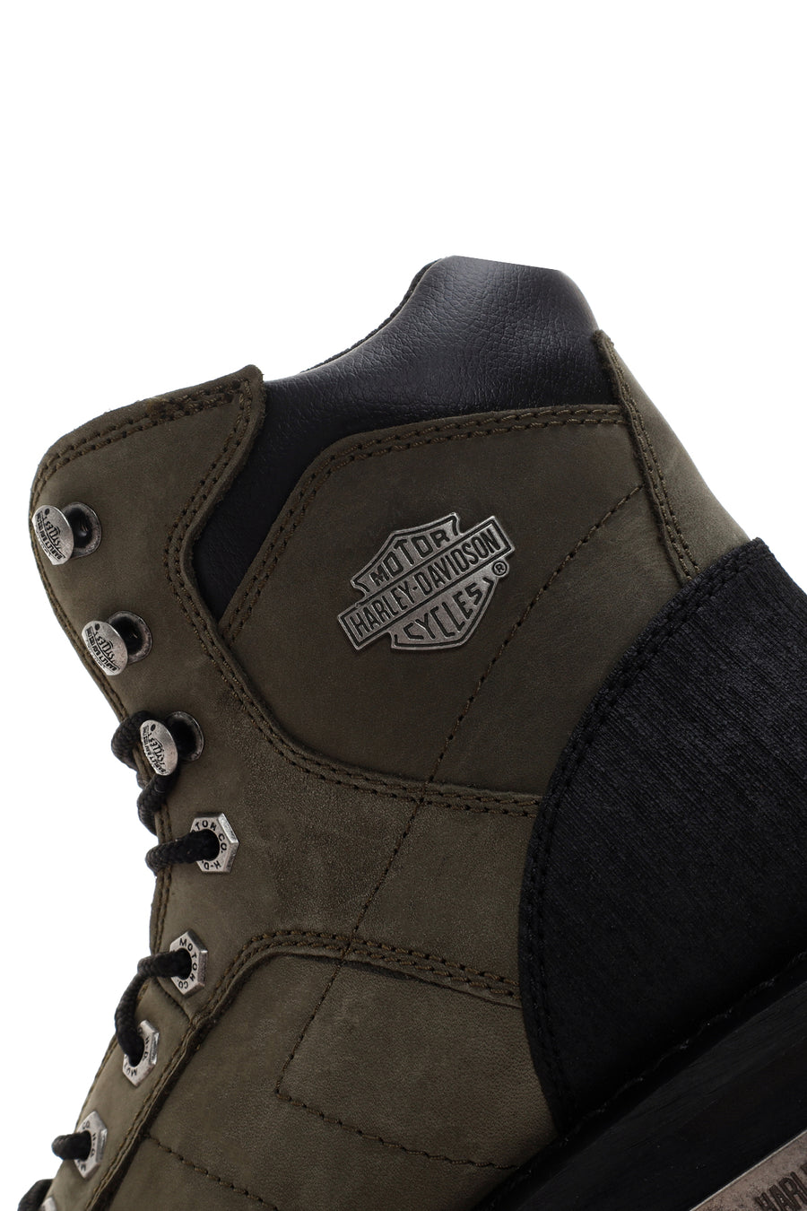 Harley Davidson Erkek Haki Deri Clemente Bot