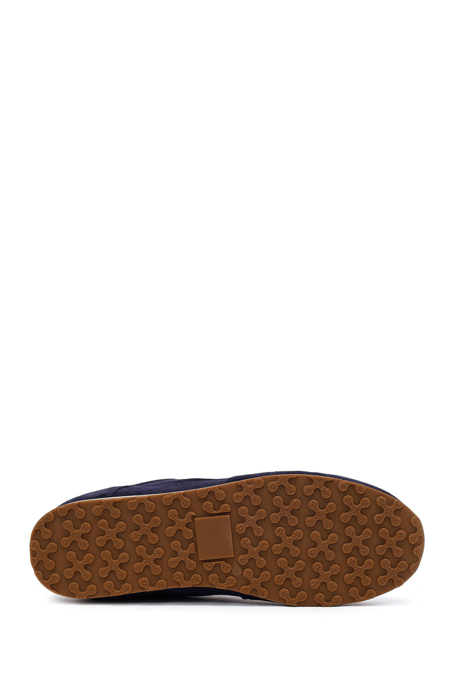 Erkek Lacivert Bağcıklı Süet Deri Sneaker
